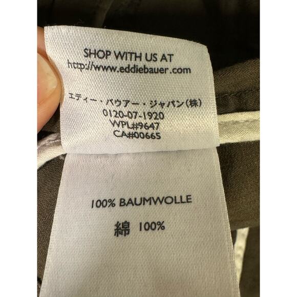 Eddie Bauer Woman's Size S Olive Green Canvas Jacket - Picture 6 of 6